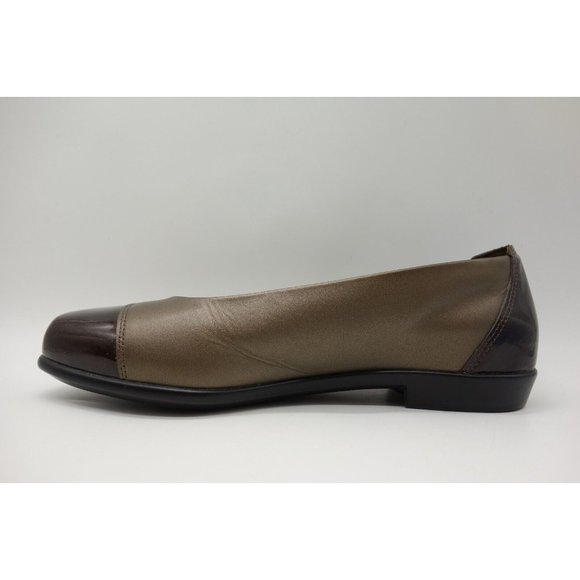 SAS Tripad Brown Leather Dress Casual Comfort Flats Shoes Women\'s 8.5 W